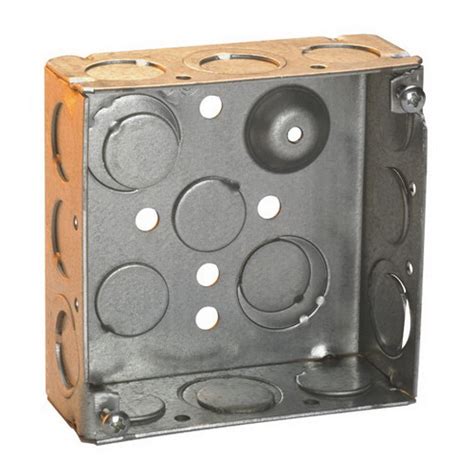 4 inch square box metal stds|crouse hinds square box.